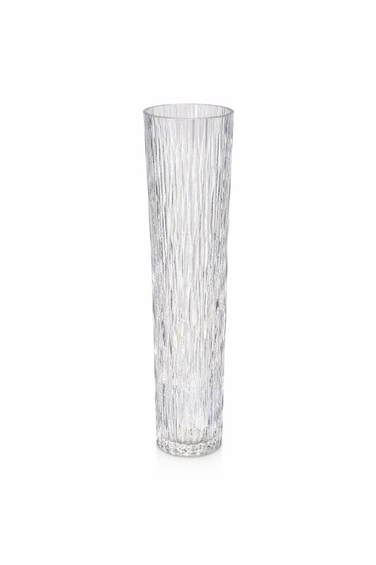 Kaheku Glasfaser Favre NEU Strukturiert Klar 40cm Hoch Zylinderform