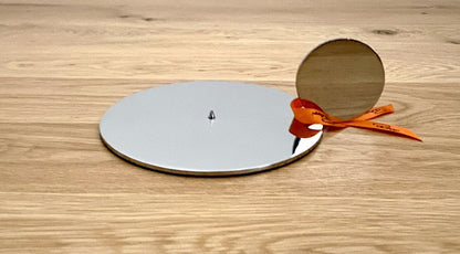 Philippi moderner Edelstahl Kerzenhalter RADIUS Neu Hochglanzpoliert Silber 15cm