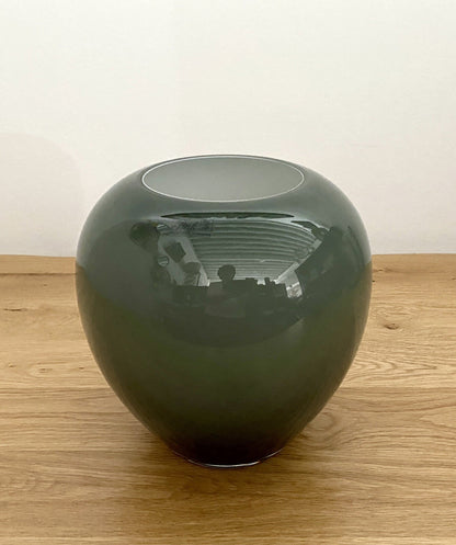 Fink  moderne Glas Vase LOSONE NEU Opal Grau 25 cm Hoch