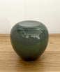 Fink  moderne Glas Vase LOSONE NEU Opal Grau 25 cm Hoch