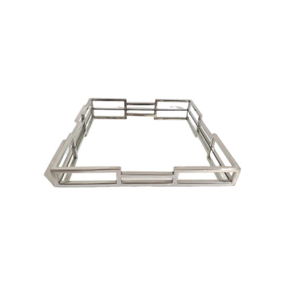 Fink modernes Spiegeltablett HOMMAGE NEU Edelstahl 40x40cm Quadratisch