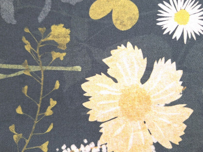 Pichler moderner Tischläufer Floral abstrakt NEU bedruckt Grün Gelb 45x120 cm