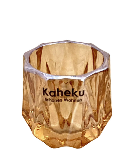 Kaheku chices Tischlicht HAVIS NEU Glas Amber 5,5 cm Hoch