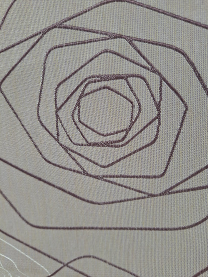 Apelt Tischläufer Gewebt Blüten Abstrakt  Rosa Lila Weiss 48x140cm Einzelstück