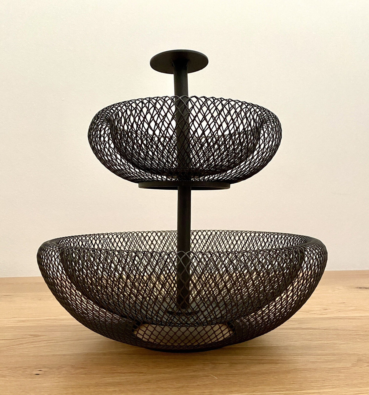 Philippi moderne Etagere MESH Neu Stahl Pulverbeschichtet 29 cm  Rund