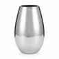 Philippi Edelstahl Vase ANAIS Neu vernickelt Rund Hochglanz Silber 31 cm Hoch