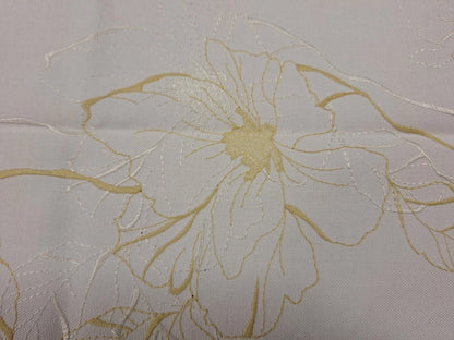 Sander moderner Tischläufer MILA NEU Blüten bestickt  Ecru Mais 50x150 cm