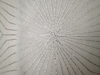 Apelt Jaquard Weihnachts-Tischband Sterne Weiß Silber  21x175cm