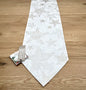 Apelt Jaquard Weihnachts-Tischband Sterne Natur Champagner 21x175cm