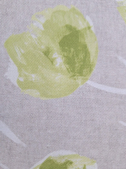 Sander Kissenbezug Bedruckt Tulipano NEU Natur Grau Grün 50x50cm Einzelstück