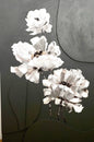 Gilde chices Gemälde „Magnolie“ NEU Grau Weiß Taupe 60x90 cm