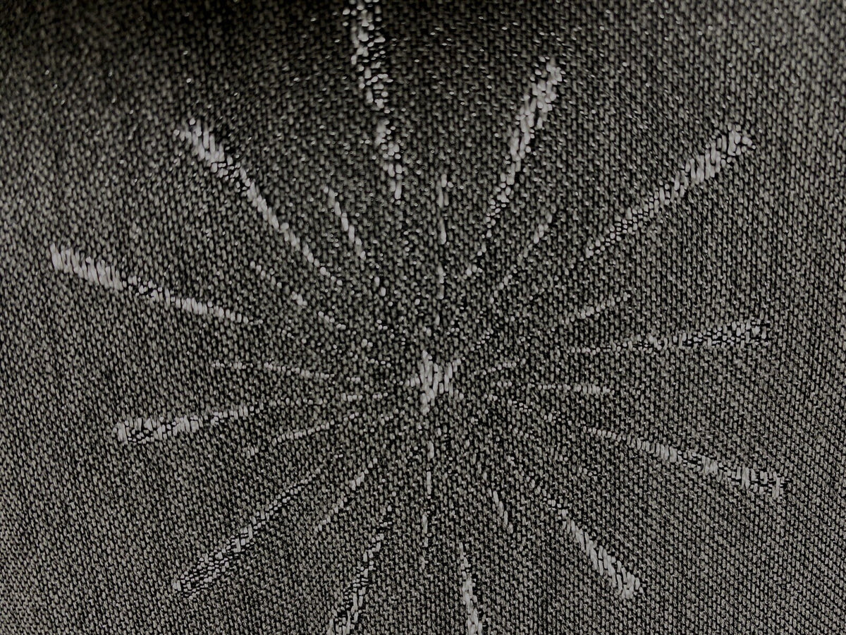 Apelt Jaquard Weihnachts-Tischband Sterne Anthrazit Silber 21x175cm