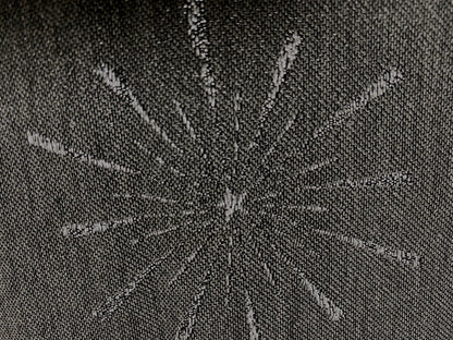Apelt Jaquard Weihnachts-Tischband Sterne Anthrazit Silber 21x175cm