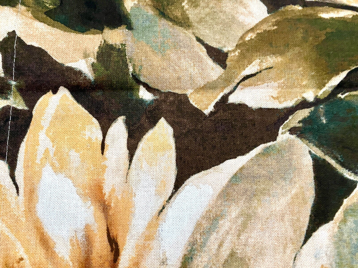 Sprügel moderner Tischläufer NEU Digitaldruck Blütendesign Braun Lachs 50x150cm