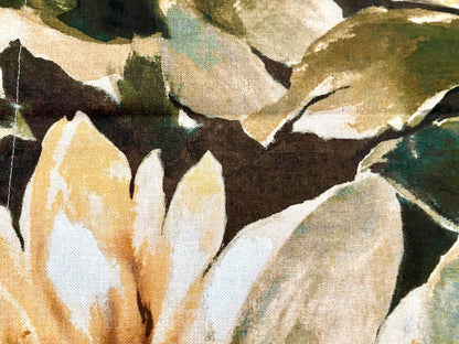 Sprügel moderner Tischläufer NEU Digitaldruck Blütendesign Braun Lachs 50x150cm