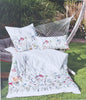 Janine Mako-Satin Bettwäsche NEU Blumen Design Multicolour 135x200 cm