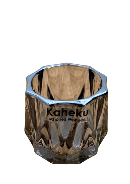 Kaheku chices Tischlicht HAVIS NEU Glas Grau 5,5 cm Hoch