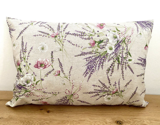 DEKORATEX Chices Outdoor Kissen Gefüllt NEU Lavendel Sand Flieder 40x60 cm
