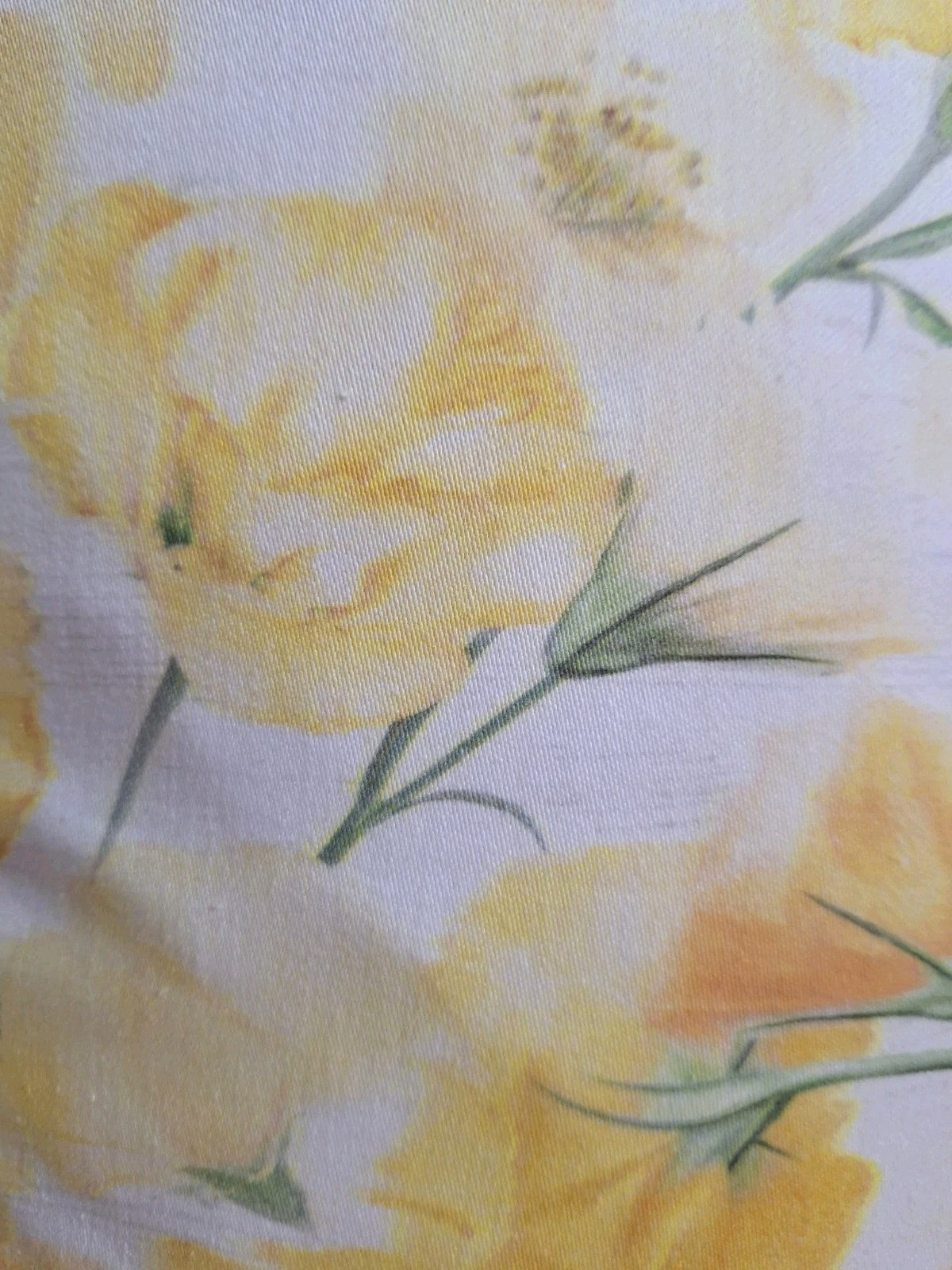 Apelt Kissenbezug Bedruckt Blütendesign NEU Natur Grün Gelb 49x49cm Einzelstück