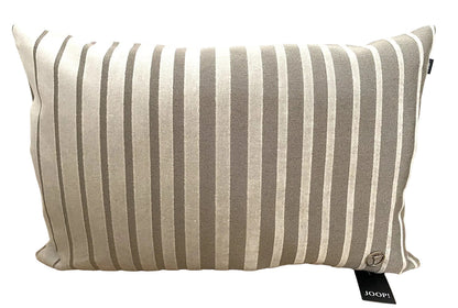 JOOP!  Moderne Kissenhülle J!Shutter Creme NEU Leinen Braun 40x60 cm