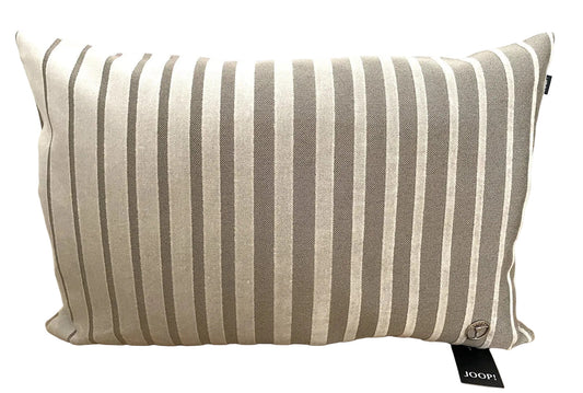 JOOP!  Moderne Kissenhülle J!Shutter Creme NEU Leinen Braun 40x60 cm