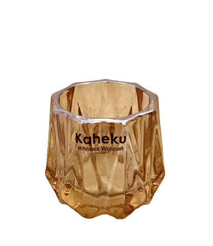 Kaheku chices Tischlicht HAVIS NEU Glas Amber 5,5 cm Hoch