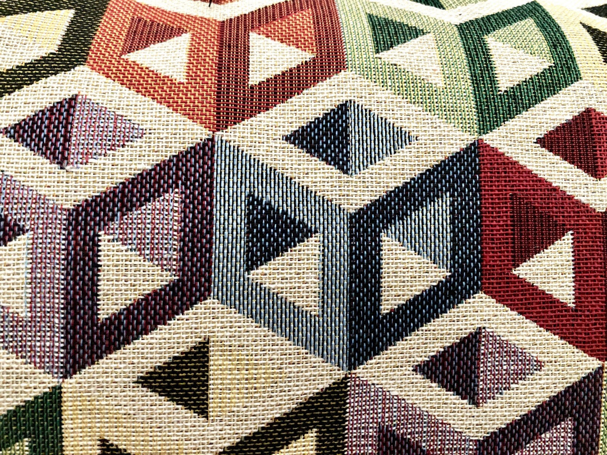 DEKORATEX Jaquard Kissen Gefüllt  NEU Grafisches Design Multicolour  40x60 cm