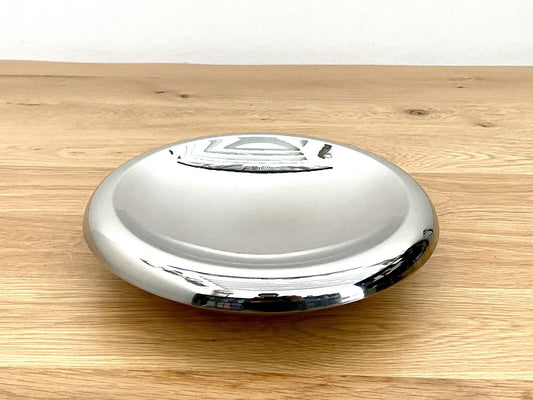 Kaheku moderne Edelstahl Schale Bob NEU poliert Silber 23,5cm Rund