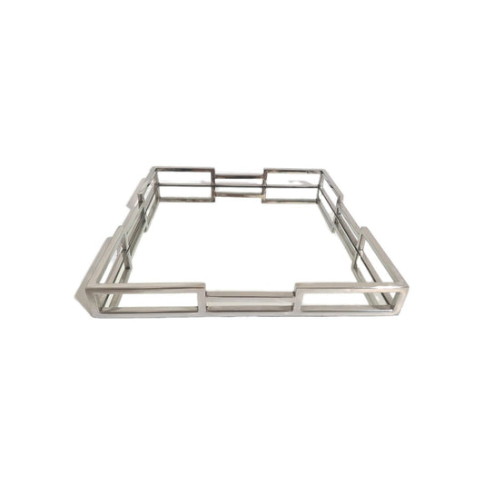 Fink modernes Spiegeltablett HOMMAGE NEU Edelstahl 40x40cm Quadratisch
