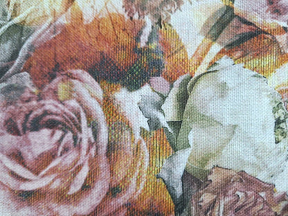 Apelt moderner Tischläufer  Blüten abstrakt NEU bedruckt  Ecru Rosa 48x140 cm