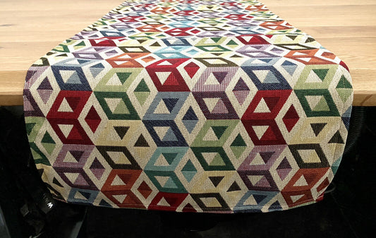 DEKORATEX Chicer  Jaquard Tischläufer NEU Grafisches Design Multicolour 40x140cm