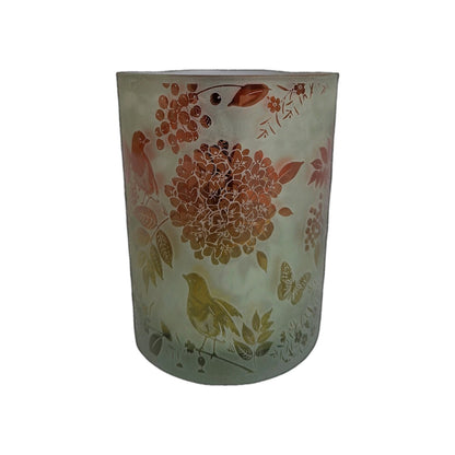 Formano Windlicht Naturstil NEU Glas Grün Kastanie 12,5 cm Hoch