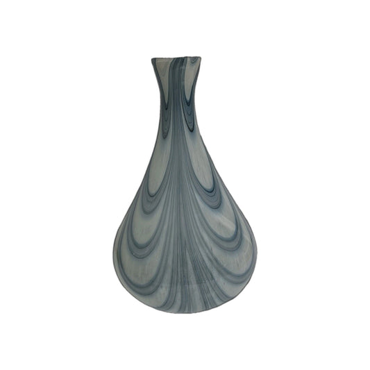 Mossapour Glas Vase CINTA NEU hellblau Modern Art 38cm Hoch