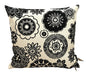 Rohleder moderne Jaquard Kissenhülle MANDALA NEU Creme Schwarz 45x45cm