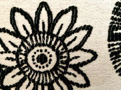 Rohleder moderne Jaquard Kissenhülle MANDALA NEU Creme Schwarz 45x45cm