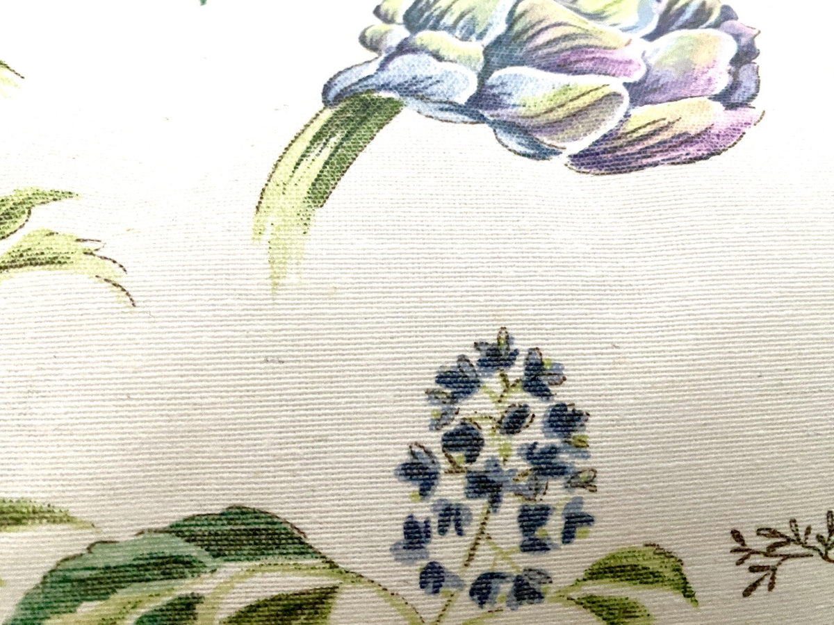 DEKORATEX Chices Outdoor Kissen Gefüllt NEU Blumen Design Ecru Grün  40x60 cm