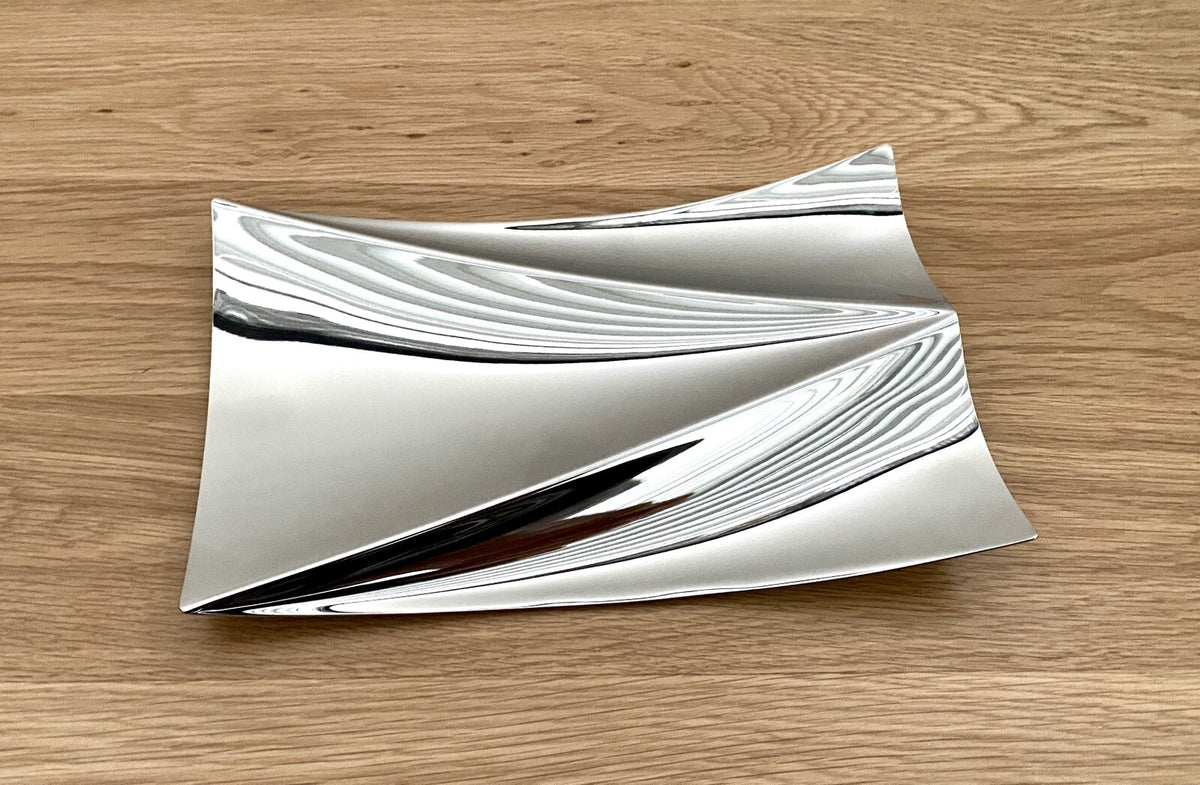 Philippi Konfektschalen Elbphilharmonie 2er Set NEU Edelstahl 23x14cm