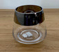 Fink Edler Glas Teelichthalter JONA NEU Mit Silbernem Rand 13 Cm Hoch