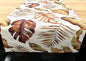 Sprügel moderner Tischläufer NEU Digitaldruck Blattdesign Natur Braun 50x150cm
