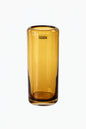 Kaheku Glasvase OPINO Neu Amber Zylinderform 20cm Hoch 7,5cm Rund