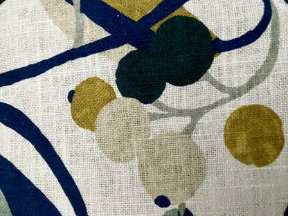 Sander chicer Tischläufer ELENOR NEU Bedruckt Senf Jade Blau Natur 50x140 cm