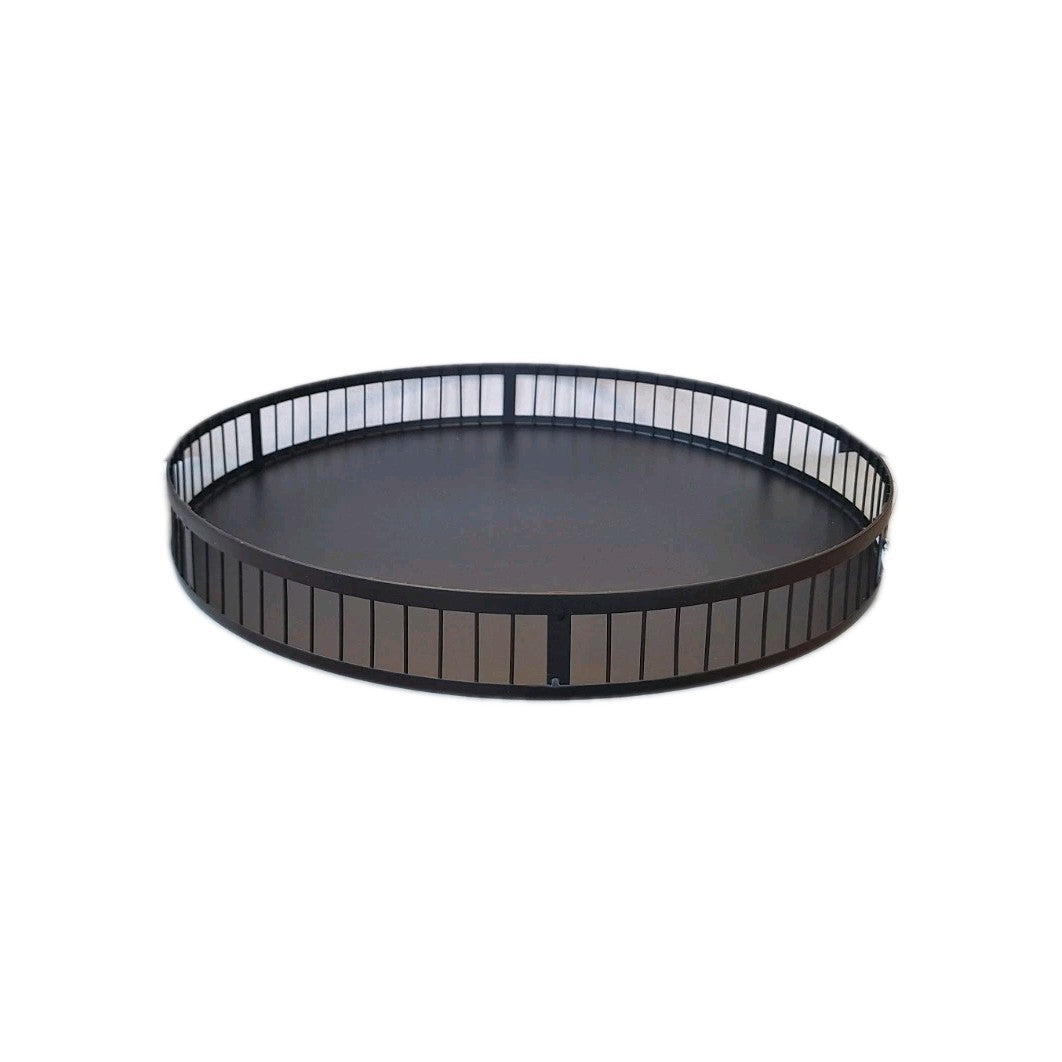 Kaheku chice Metall Schale MANOS Neu Schwarz 40 cm Rund