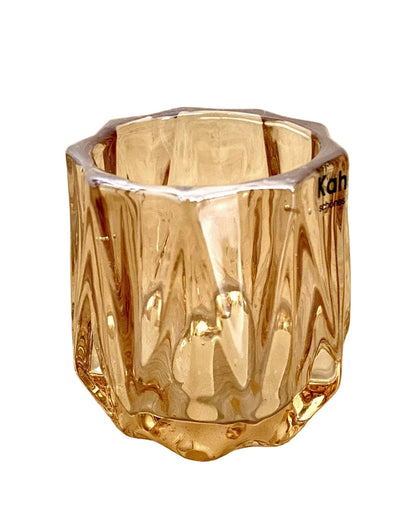 Kaheku chices Tischlicht HAVIS NEU Glas Amber 7,5 cm Hoch