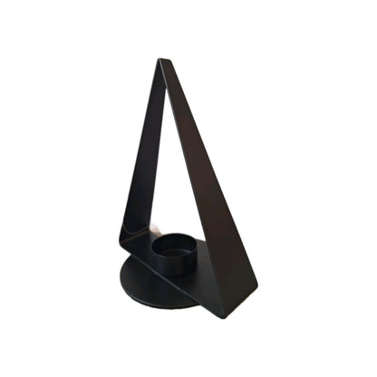 Kaheku moderner Teelichthalter MINTO NEU Metall Schwarz 20 cm Hoch