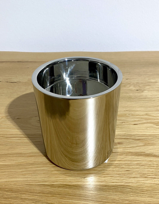 Fink moderner Edelstahl Stumpenhalter SOBRIO NEU Poliert 11 cm Hoch