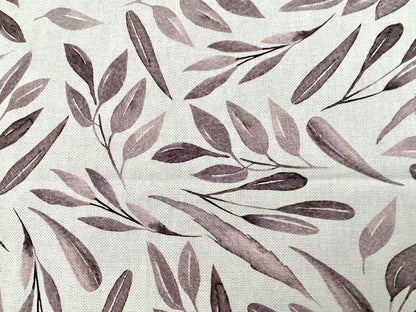 Sprügel moderne Mitteldecke NEU Digitaldruck Blattdesign Natur Altrose 85x85cm