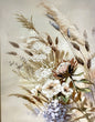 Gilde chices Gemälde Naturblume NEU  Creme Beige Grün 60x80 cm