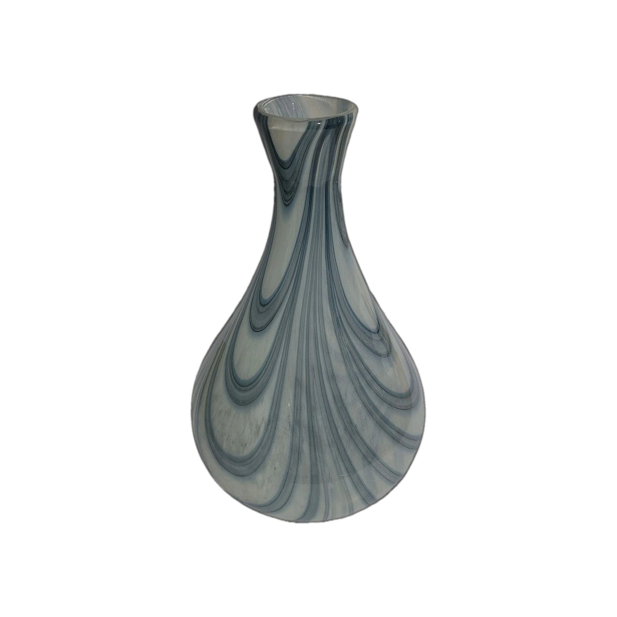 Mossapour Glas Vase CINTA NEU hellblau Modern Art 38cm Hoch