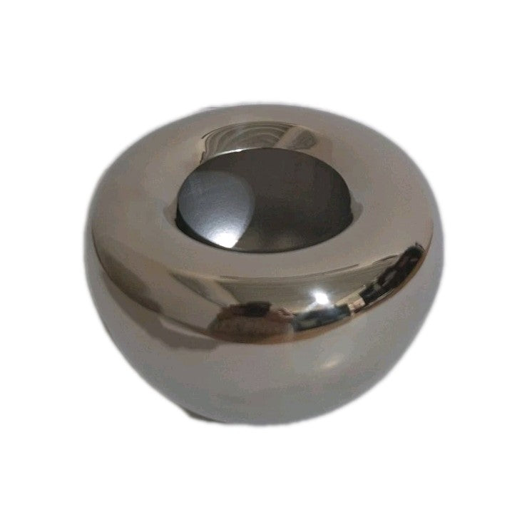 Kaheku moderne Metall Vase LAVAR Vernickelt NEU Silber 11,5 cm Hoch