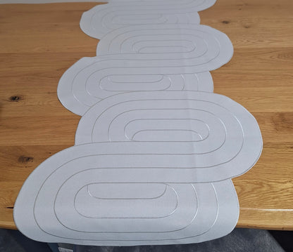Sander Tischläufer Elegance Neu Ecru bestickt 50x115 cm